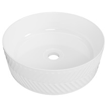 Allure Arrow 360mm Round Ceramic Above Counter Basin